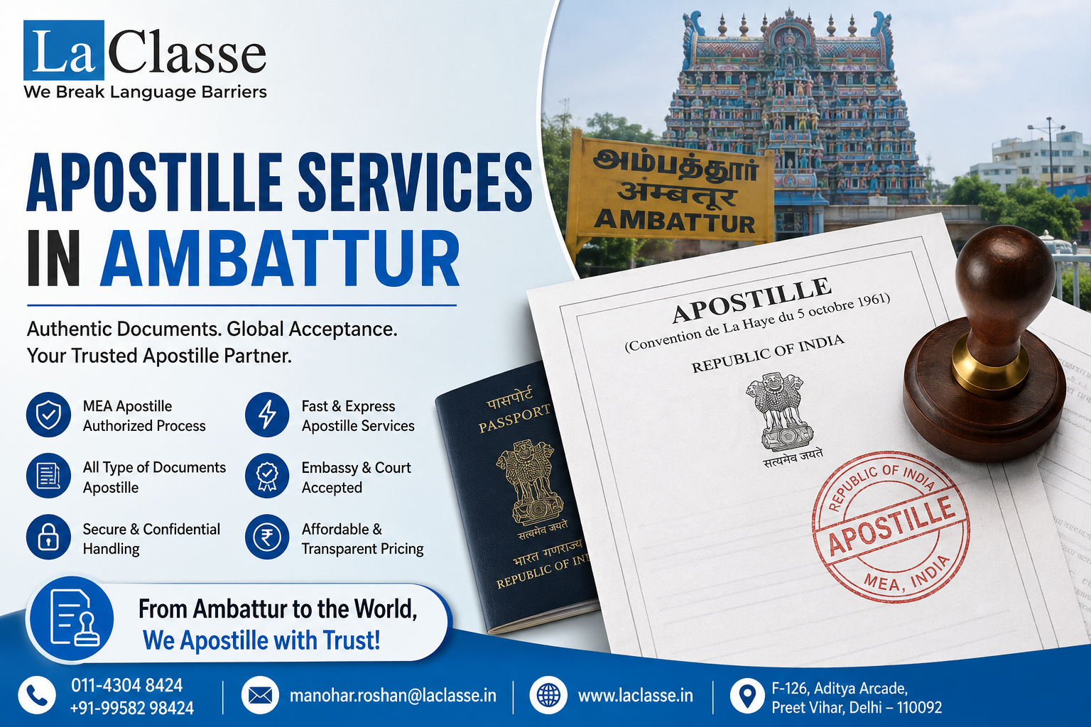 Apostille Services in Ambattur: Complete Document Guide